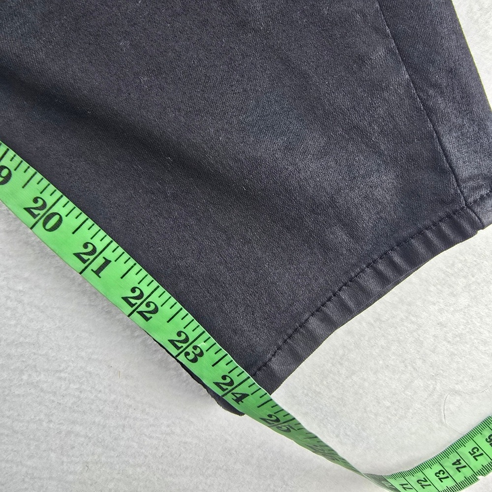 ZARA Black‎ High Waisted Paperbag Waist Wax Coated Pants Size US 8 - Picture 11 of 11